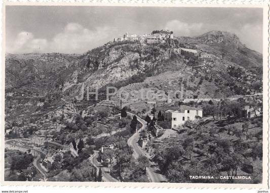 Taormina - Castel Mola - Castelmola - 21 - castle - Italy - unused - JH Postcards