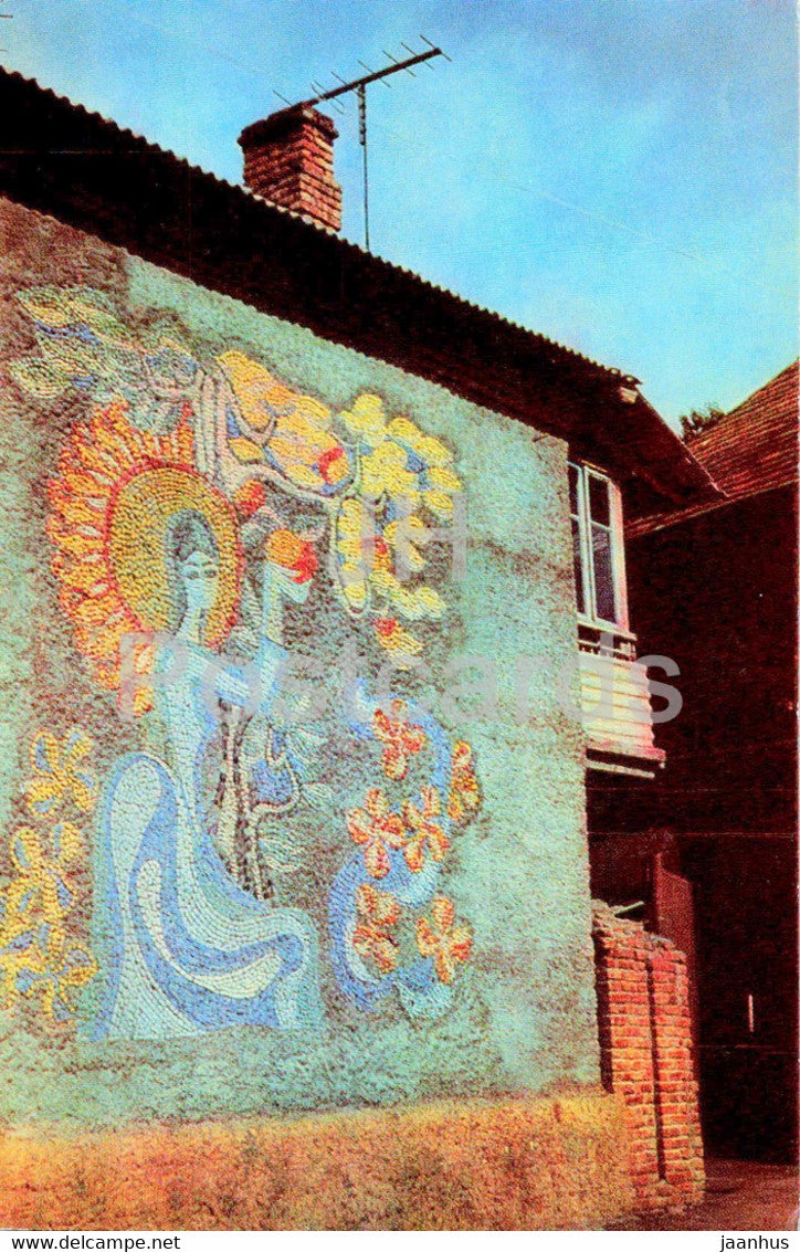 Zaqatala - Zakatala - Zakataly - panel Harvest - 1976 - Azerbaijan USSR - unused - JH Postcards