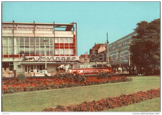 Postplatz - square - bus - Dresden - 29881 - Germany - DDR - unused - JH Postcards