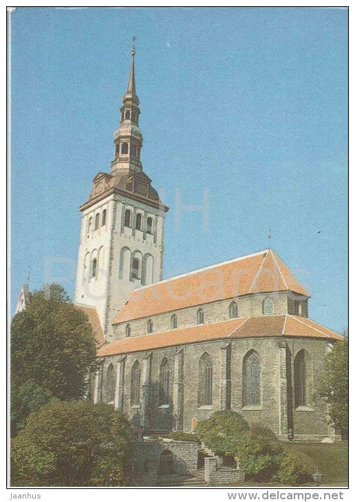Nicholas Church - Niguliste - Old Town - Tallinn - 1986 - Estonia USSR - unused - JH Postcards