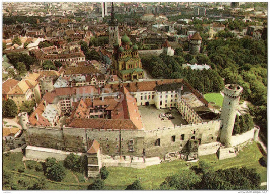 a view of the Old Town - Tallinn - 1985 - Estonia USSR - unused - JH Postcards