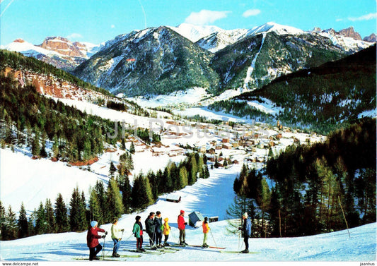 Vigo di Fassa - Panorama sullo sfondo il Gruppo Sella Buffaure Marmolada - Italy - unused - JH Postcards