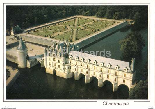 Chateau de Chenonceau - castle - 1993 - France - used - JH Postcards