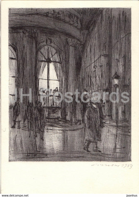 painting by Arno Mohr - Berliner Ensemble - German art - Germany - unused - JH Postcards
