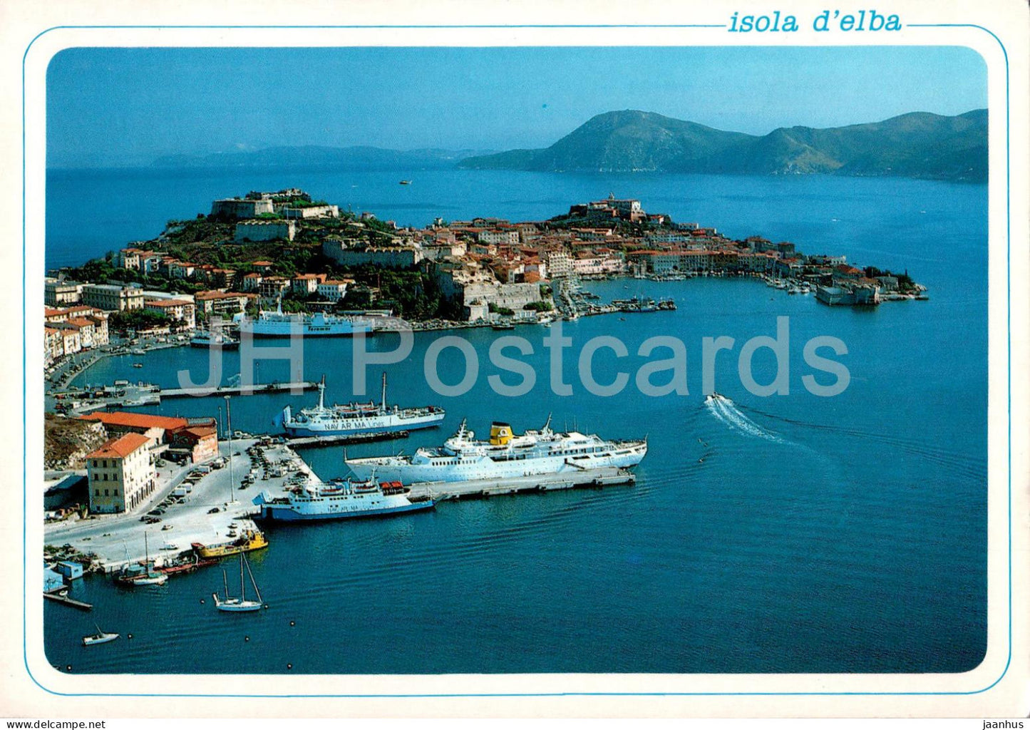 Isola d'Elba - Portoferraio - ship - 972 - 1997 - Italy - used - JH Postcards