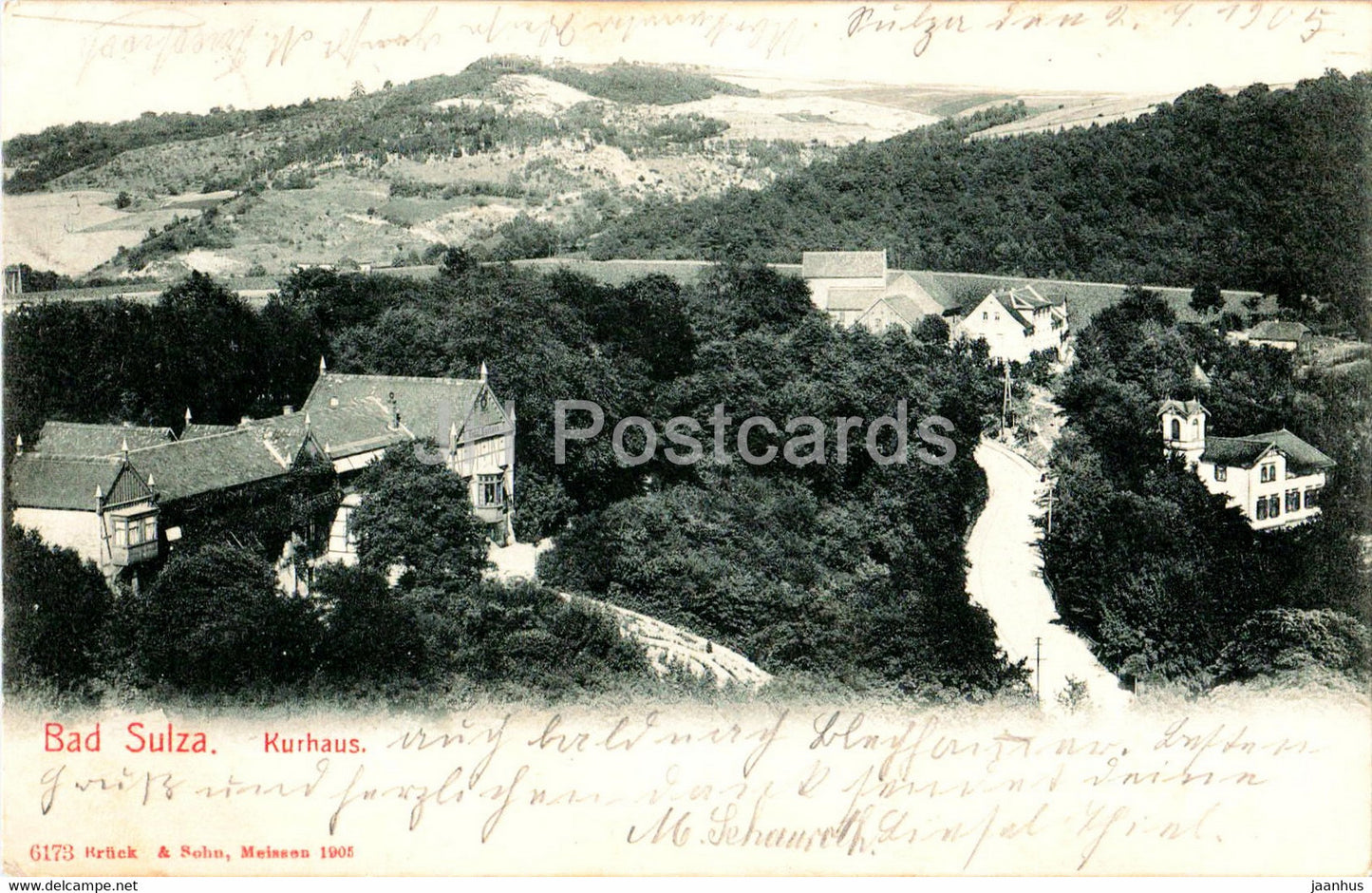 Bad Sulza - Kurhaus - old postcard - 1905 - Germany - used - JH Postcards