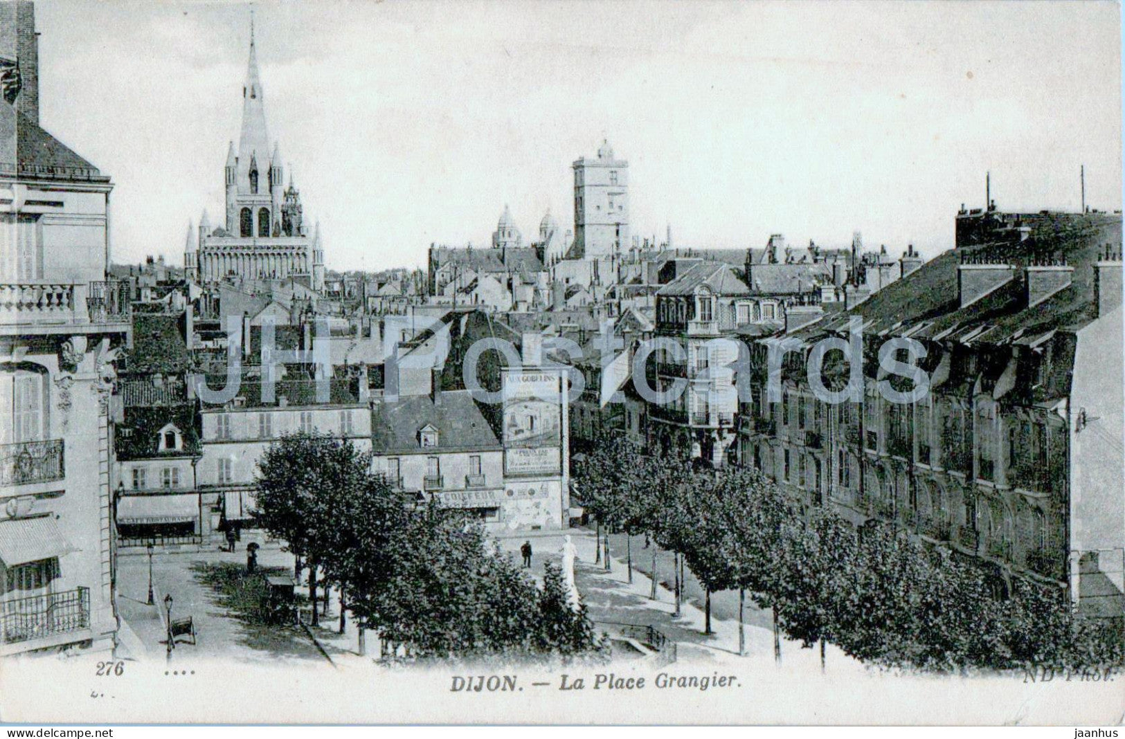 Dijon - La Place Grangier - 276 - old postcard - 1950 - France - used - JH Postcards