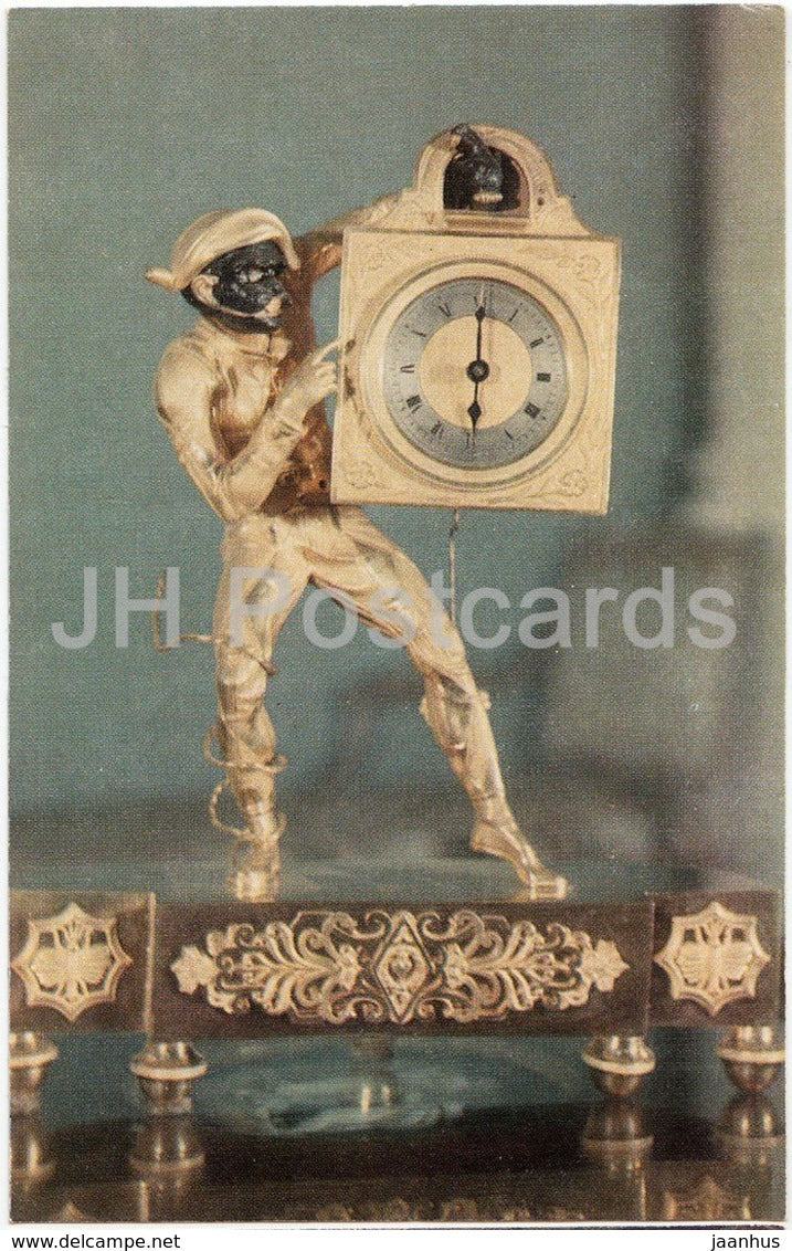 Arkhangelskoye Palace - clock in the Bedroom - Turist - 1976 - Russia USSR - unused - JH Postcards
