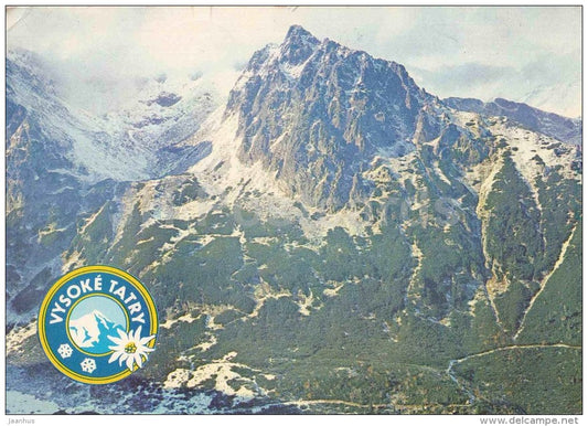 Velka Svistovka - Zelene pleso - Kezmarske - Vysoke tatry - High Tatras - Czechoslovakia - Slovakia - used 1972 - JH Postcards