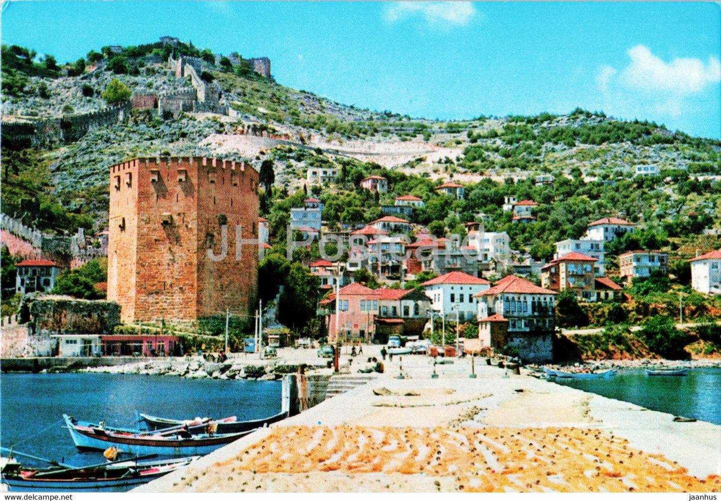Alanya - Towards Kizil Kule - Keskin - 1987 - Turkey - used - JH Postcards