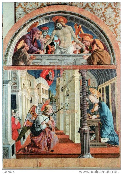 Girolamo di Giovanni , Annunciazione - Annunciation - Camerino - Macerata - Marche - 19 - Italia - Italy - unused - JH Postcards