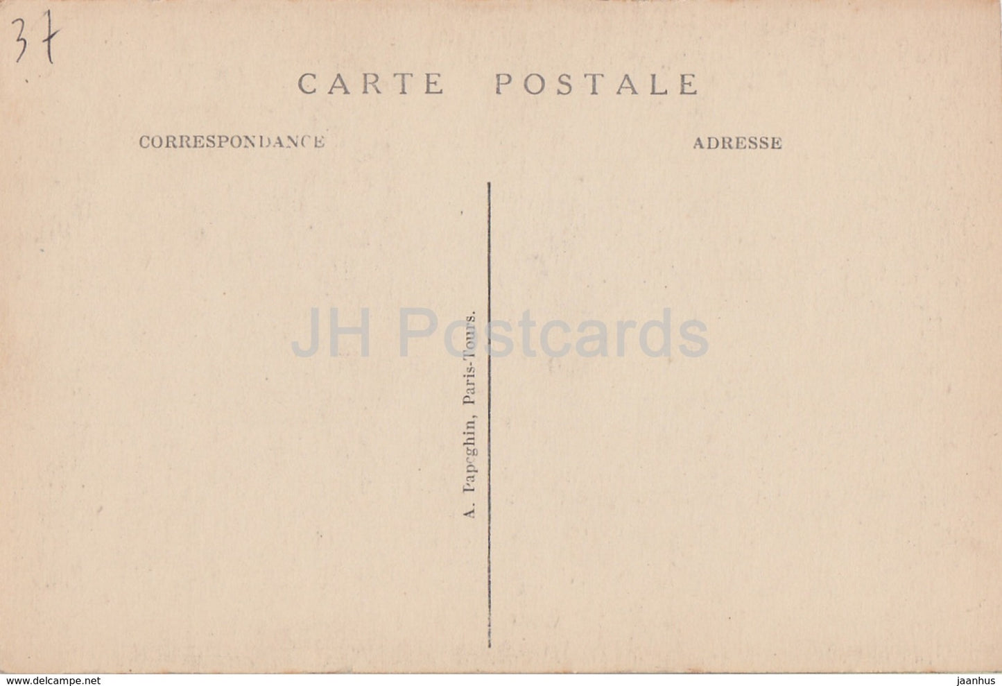 Chenonceau - Le Chateau - Salon Louis XIII - 38 - castle - old postcard - France - unused