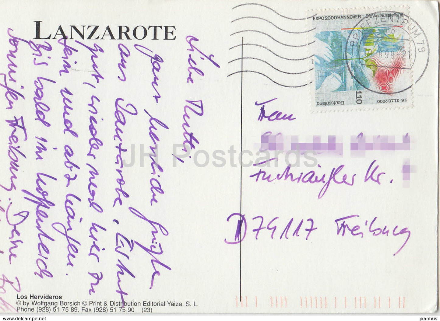 Lanzarote - Los Hervideros - 1999 - Spain - used