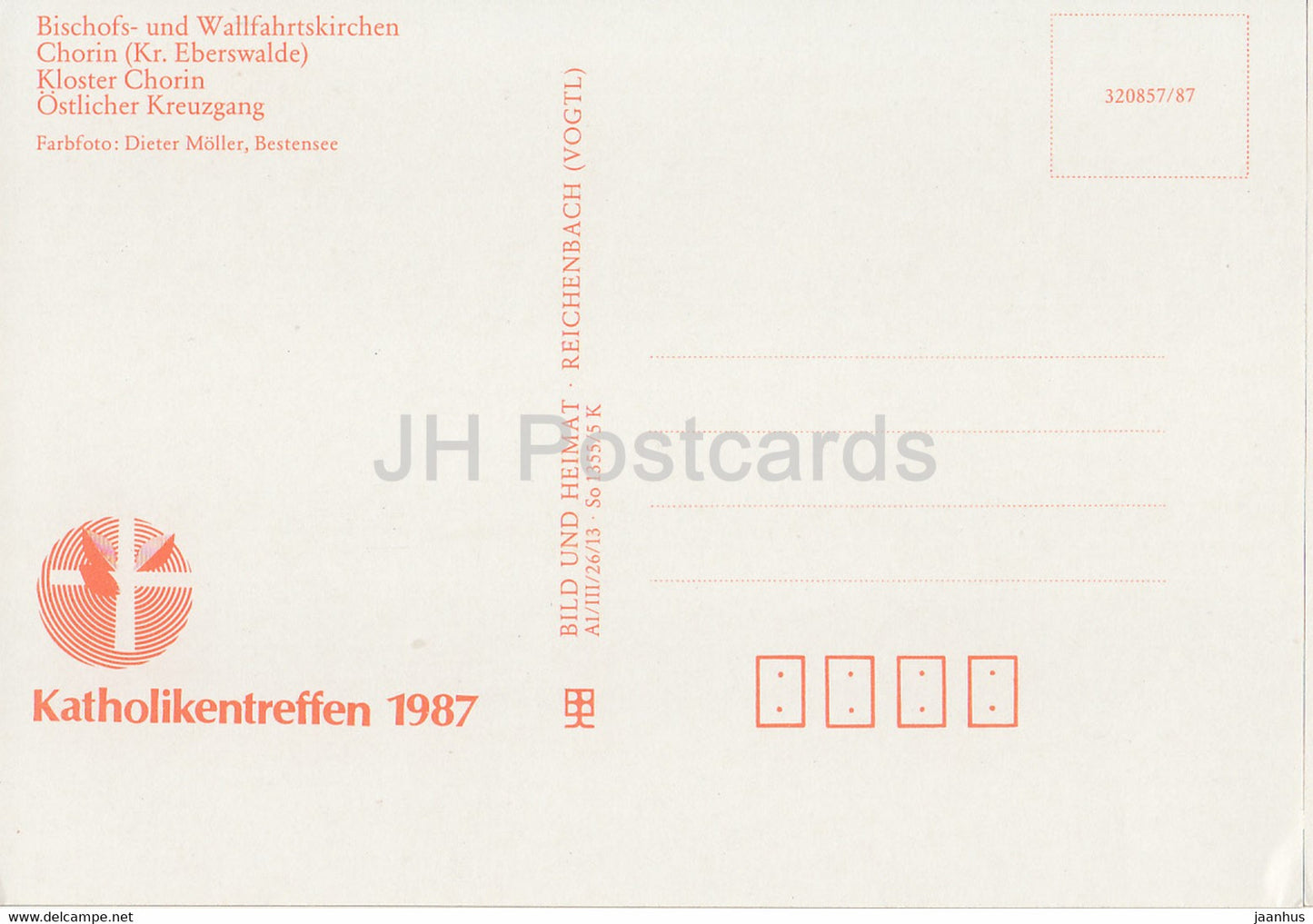 Chorin - Kloster Chorin - Ostlicher Kreuzgang - Bischofs- und Wallfahrtskirchen - église - 1987 - DDR Allemagne - inutilisé