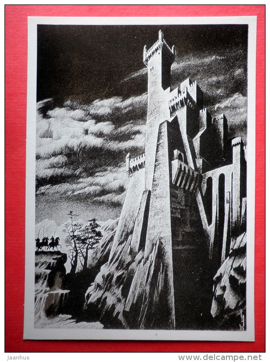 Kajeti Fortress - The Knight in the Panther´s Skin by S. Rustaveli - 1978 - Russia USSR - unused - JH Postcards