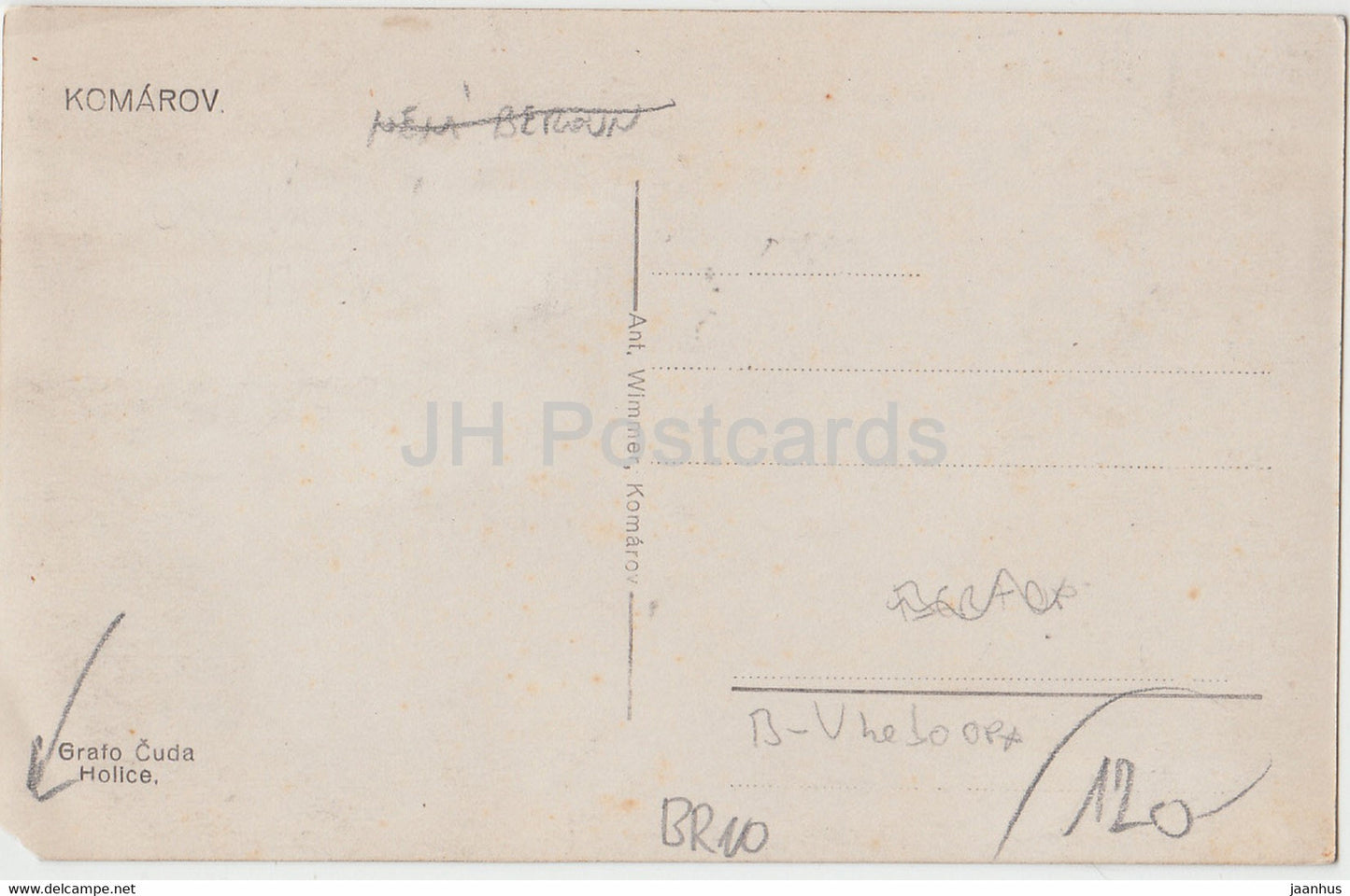 Komarov - alte Postkarte - Tschechien - gebraucht