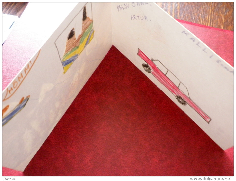 nestlings - Birds - 1975 - Estonia USSR - used - JH Postcards