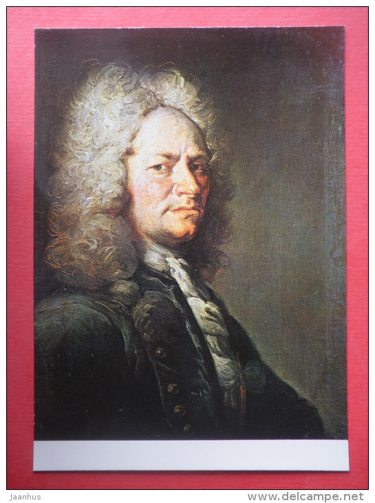 Painting by Petr Brandl - Portrait of the Mining Official , 1728 - bohemian art - unused - JH Postcards