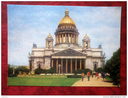 Leningrad - St. Petersburg - St. Isaac's Cathedral - 1984 - Russia - USSR - unused - JH Postcards