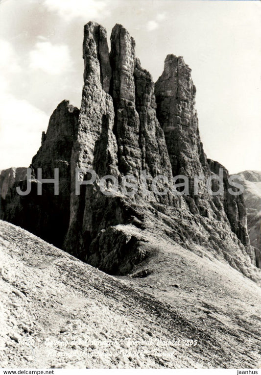 Gruppo del Catinaccio - Torre di Vajolet - Rosengartengruppe -  1963 - Italy - used - JH Postcards