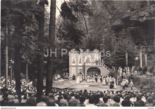 Felsenbuhne Rathen - Landesbuhnen Sachsen - Der Bettelstudent - operetta - theatre - 1 - Germany DDR - unused - JH Postcards