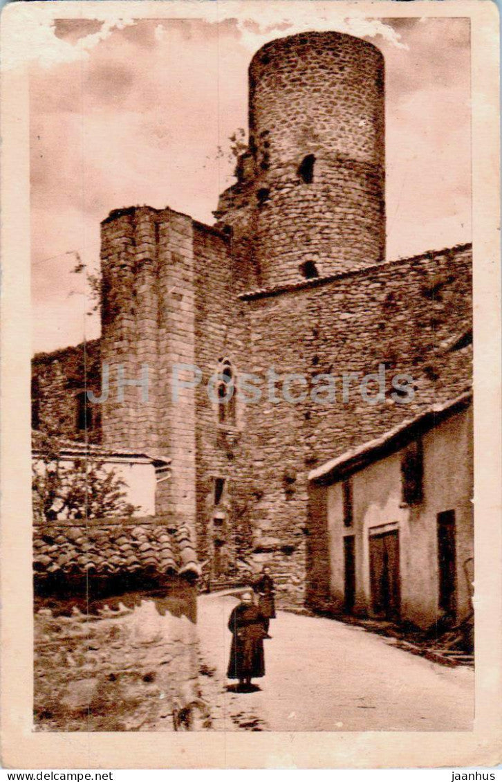 Chalus - La Tour du Fort - The Tower of the Fort - old postcard - France - used - JH Postcards