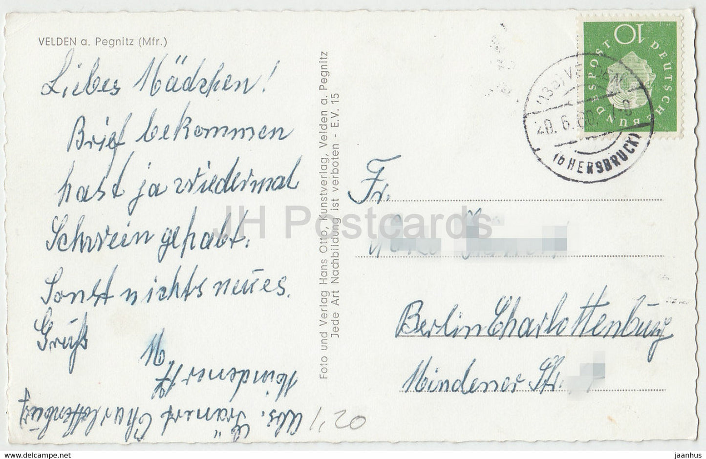 Velden a Pegnitz - 1960 - Allemagne - occasion