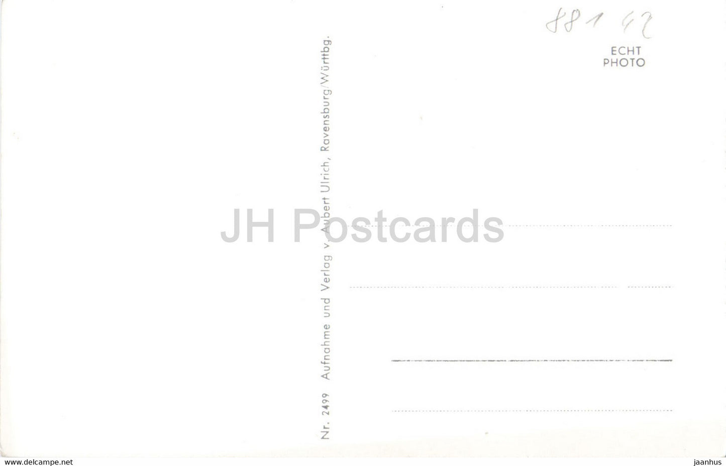 Halbinsel Wasserburg a Bod mit osterr Alpen - Fernaufnahme - carte postale ancienne - Allemagne - inutilisé