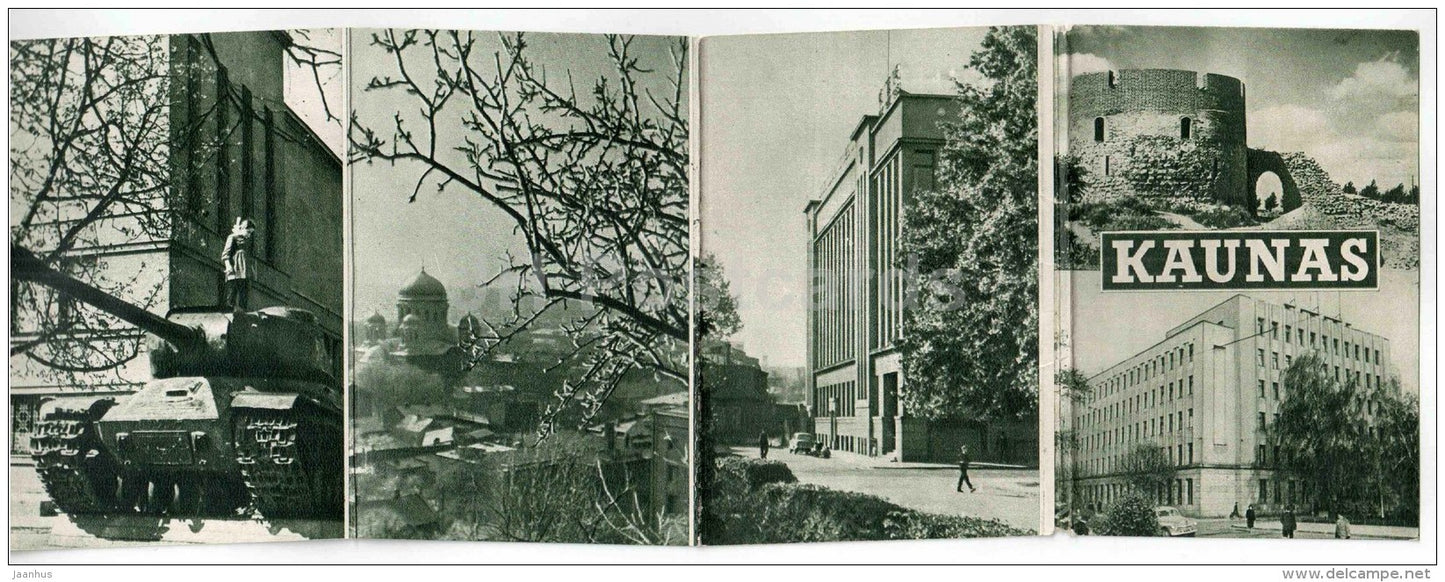 Kaunas - 1 - mini photo book - leporello - 1965 - Lithuania USSR - unused - JH Postcards