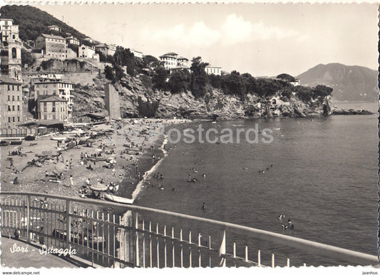 Sori - Spiaggia - beach - 1961 - Italy - used - JH Postcards