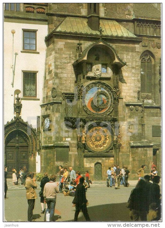Praha - Prague - The Old Town Clock - Czechoslovakia - Czech - used 1984 - JH Postcards