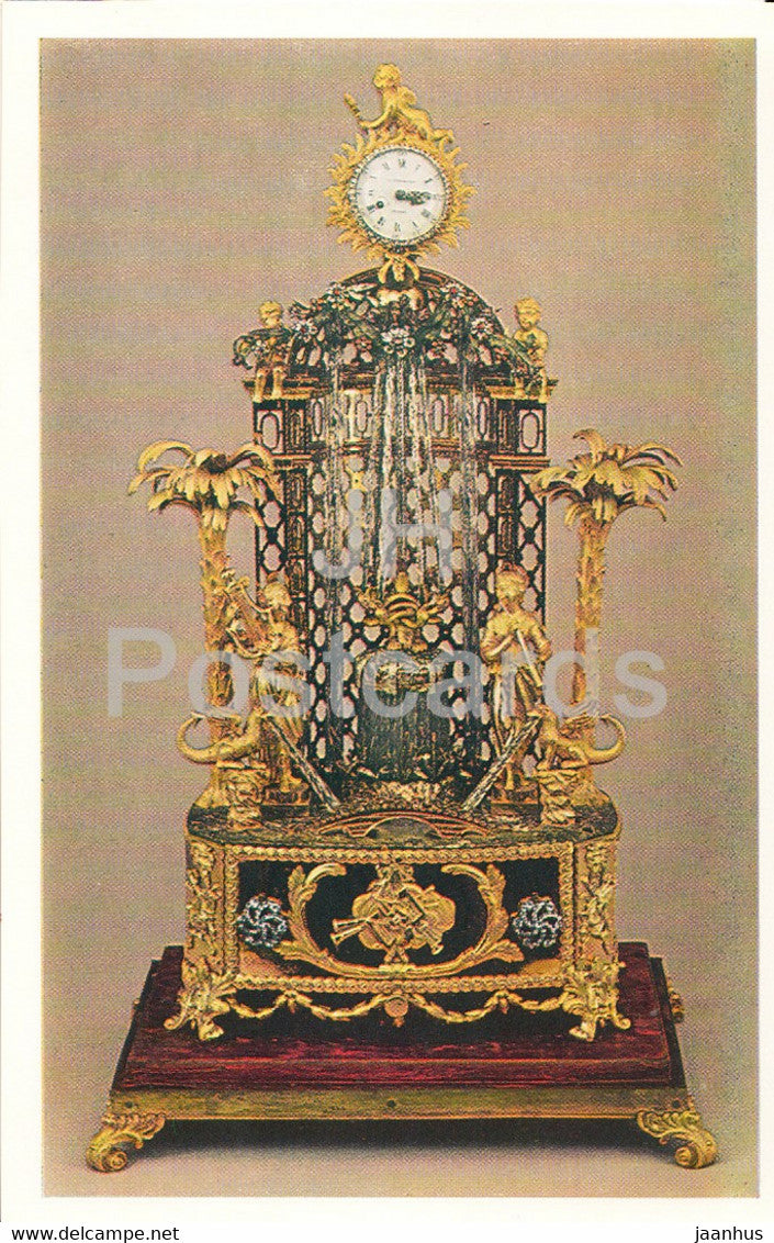 The Hermitage, Leningrad , English Applied Art - Table clock. London 1780s - Russia - USSR - 1983 - used - JH Postcards
