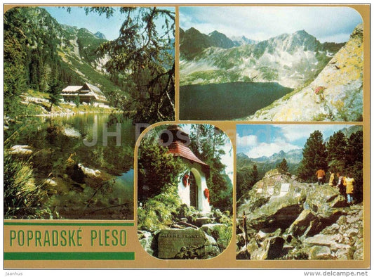 Popradske Pleso - Hight Tatras - Vysoke Tatry - hotel - Velke Hincovo - Koprovsky - Czechoslovakia - Slovakia - unused - JH Postcards