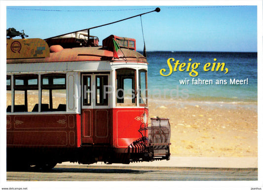 Steig Ein wir fahren ans Meer - tram - Germany - used - JH Postcards