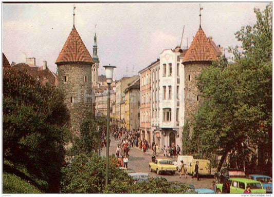 The Viru Gates in the Old Town - Tallinn - 1985 - Estonia USSR - unused - JH Postcards