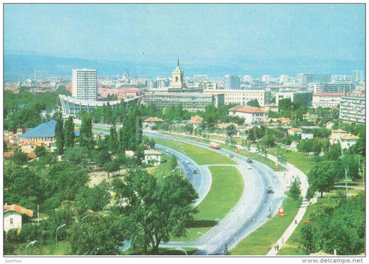 highway Varna - Golden Sands - bus - Varna - 5381 - Bulgaria - unused - JH Postcards