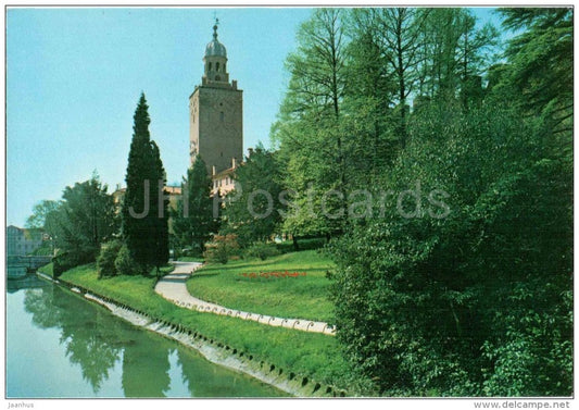 Giardini e Torre - garden and tower - Castelfranco Veneto - Trevisio - Veneto - CAV 3/5 - Italia - Italy - unused - JH Postcards