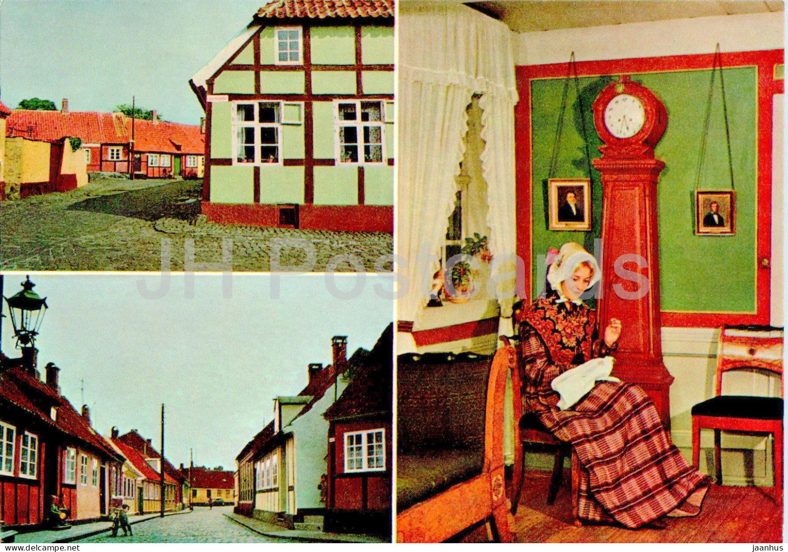 Ronne - Larsegade - Vimmelskaftet - Interior fra Erichsen gard - 8016 - Denmark - unused - JH Postcards