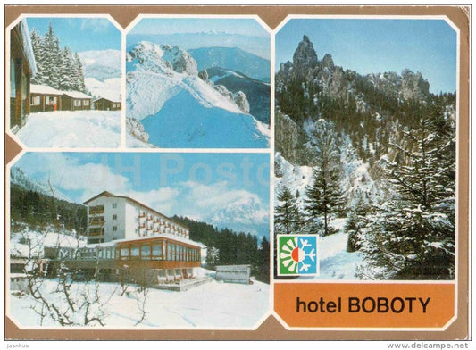 Rozstuca top - gulley - hotel Boboty - cottage - Mala Fatra - Czechslovakia - Slovakia - used 1980 - JH Postcards
